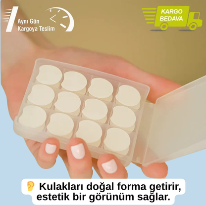 EARLAST™ Kulak Bandı (20 Adet 3-4 Ay Kullanım İçin Uygun)