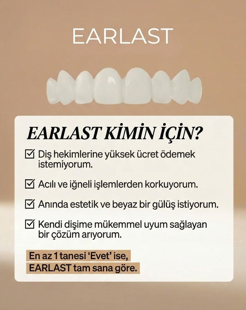 EARLAST LuxeSmile Biyouyumlu Yeni Nesil Takma Dişler