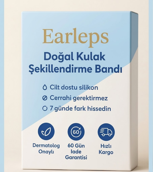 EARLEPS™ Kulak Bandı (40 Adet 3-4 Ay Kullanım İçin Uygun)