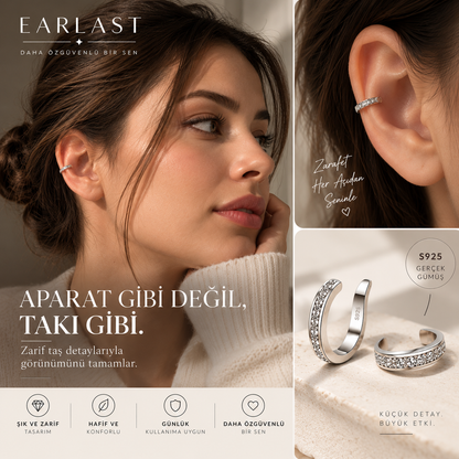 Earlast Kulak Düzeltici Gümüş Klips 2 Adet