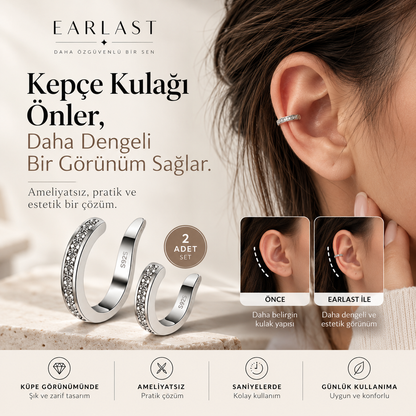 Earlast Kulak Düzeltici Gümüş Klips 2 Adet